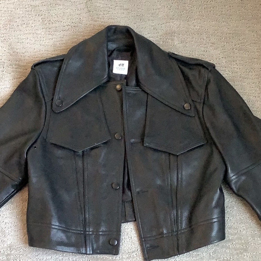 H&M Studio Leather Jacket